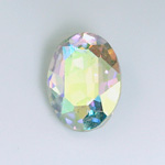 Cut Crystal Point Back Fancy Stone Foiled - Oval 30x22MM CRYSTAL AB