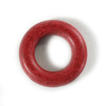 Plastic Bead - Smooth Round Ring 30MM INDOCHINE RED