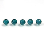 Czech Glass Lampwork Bead - Round 06MM FLAWED EMERALD