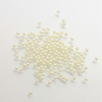 Plastic No-Hole Pearl Ball 01.5MM CREME