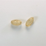 Plastic Bead - Linen Quartz Color Smooth Beggar 11x7MM MATTE BEIGE