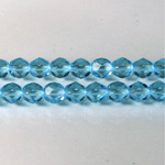 Czech Glass Fire Polish Bead - Round 06MM AQUA