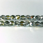 Czech Glass Fire Polish Bead - Round 06MM 1/2 Coated MAREA