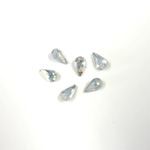 Cut Crystal Point Back Fancy Stone Foiled - Pear 06x3.6MM OPAL WHITE