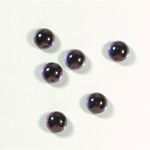 Glass Medium Dome Coated Cabochon - Round 07MM LUSTER PURPLE