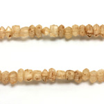 Plastic  Bead - Mixed Color Irregular Chip MATTE BEIGE