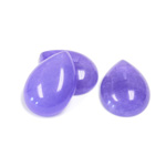 Gemstone Flat Back Cabochon - Pear 18x13MM QUARTZ DYED #16 PURPLE