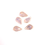 Cut Crystal Point Back Fancy Stone Foiled - Pear 08x4.8MM OPAL ROSE