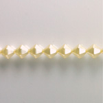 Czech Glass Pearl Bead - Hex/Lantern 06MM WHITE 70401