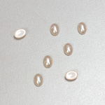 Glass Medium Dome Cabochon Pearl Spray Finish - Oval 07x5MM LT ROSE