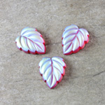 Preciosa Glass Flat Back Leaf 12MM MATTE RUBY AB Foiled