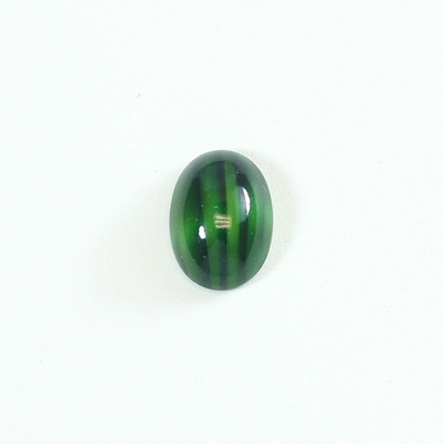 Glass Medium Dome Lampwork Cabochon - Oval 14x10MM MALACHITE (04860)