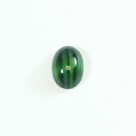 Glass Medium Dome Lampwork Cabochon - Oval 14x10MM MALACHITE (04860)
