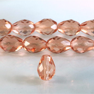 Czech Glass Fire Polish Bead - Pear 16x12MM ROSALINE