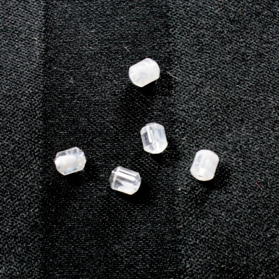 Plastic  Bead - Mixed Color Smooth Cylinder 05x4MM CRYSTAL QUARTZ