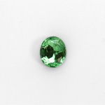 Glass Point Back Foiled Tin Table Cut (TTC) Stone - Oval 12x10MM PERIDOT