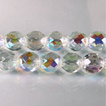 Czech Glass Fire Polish Bead - Round 10MM CRYSTAL AB