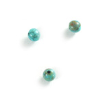 Plastic  Bead - Mixed Color Smooth Round 06MM TURQUOISE MATRIX