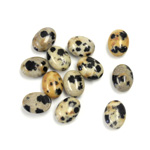 Gemstone Cabochon - Oval 08x6MM DALMATION