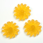 Plastic No-Hole Flower - Daisy 19MM MATTE TOPAZ