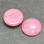 Glass Medium Dome Cabochon - Round 21MM ROSE QUARTZ