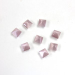 Fiber-Optic Cabochon - Pyramid Top 04x4MM CAT'S EYE LT PURPLE