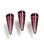 Czech Pressed Glass Bead - Smooth Spike 07x17MM AMETHYST