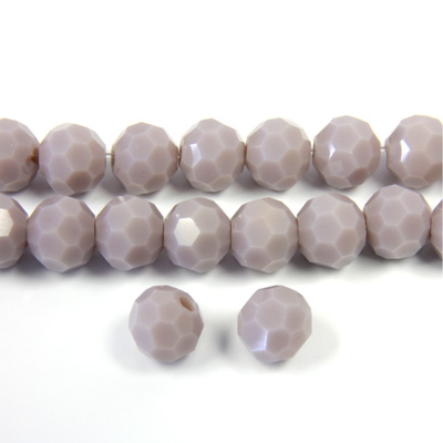 Chinese Cut Crystal Bead 32 Facet - Round 06MM OPAL LT PURPLE