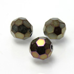 Preciosa Crystal Bead Regular Cut - Round 04MM IRIS BROWN