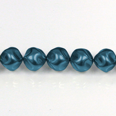 Czech Glass Pearl Bead - Baroque Round 04MM NAVY 70467