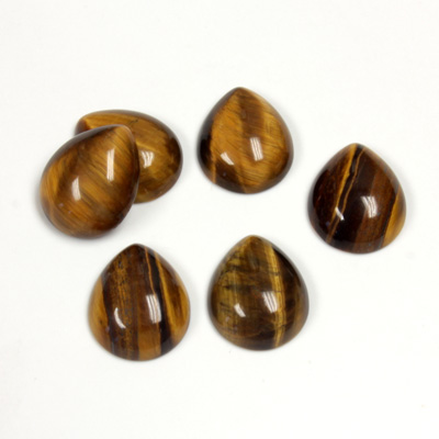 Gemstone Cabochon - Pear 12x10MM TIGEREYE