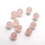 Gemstone 1-Hole Ball 06MM ROSE QUARTZ