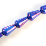 Gemstone Bead - Pear Smooth 18x11MM HOWLITE DYED LAPIS