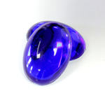 Plastic Flat Back Foiled Cabochon - Oval 25x18MM SAPPHIRE