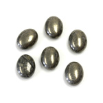 Gemstone Cabochon - Oval 10x8MM PYRITE