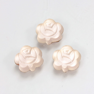Glass Flat Back Foiled Mirror - Rose 10MM MATTE ROSALINE