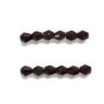 Czech Glass Fire Polished Bead - Bicone 05MM GARNET