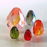 Fire Polished Pear shape Beads