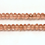 Czech Glass Fire Polish Bead - Rondelle Donut 05x3MM ROSALINE