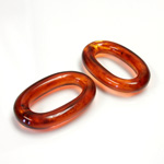 Italian Plastic Links - Mixed Color Smooth Oval 20x31MM TORTOISE