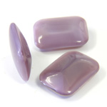 Glass Point Back Buff Top Stone Opaque Doublet - Cushion Octagon 18x13MM AMETHYST MOONSTONE
