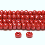 Preciosa Czech Glass Seed Bead - Round 06/0 RED AB 98190