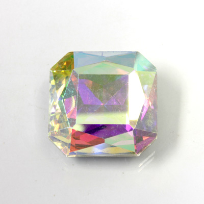 Cut Crystal Point Back Fancy Stone Foiled - Square Octagon 23MM CRYSTAL AB