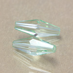 Preciosa Crystal Bead - Oat 15x6MM LT GREEN