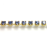 Preciosa Crystal Rhinestone Cup Chain - PP14 (SS6.5) LT SAPPHIRE-RAW