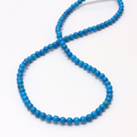 Gemstone Bead - Smooth Round 04MM HOWLITE DYED TURQUOISE