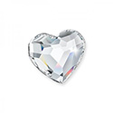 LIMITED STOCK Preciosa Crystal Flat Back Fancy Stone - Heart 14MM CRYSTAL - B quality