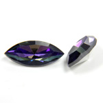 Preciosa Crystal Point Back Fancy Stone - Navette 15x7MM HELIOTROPE