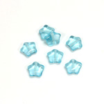 Czech Pressed Glass Bead - Star 08MM AQUA