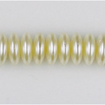 Czech Glass Pearl Bead - Spacer 10x4MM CREME 75440